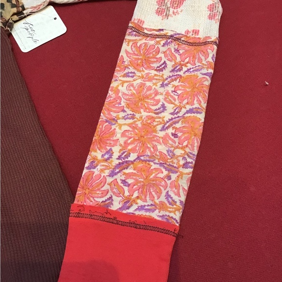 Multicolor Patchwork Long Sleeve Top - Picture 8 of 12